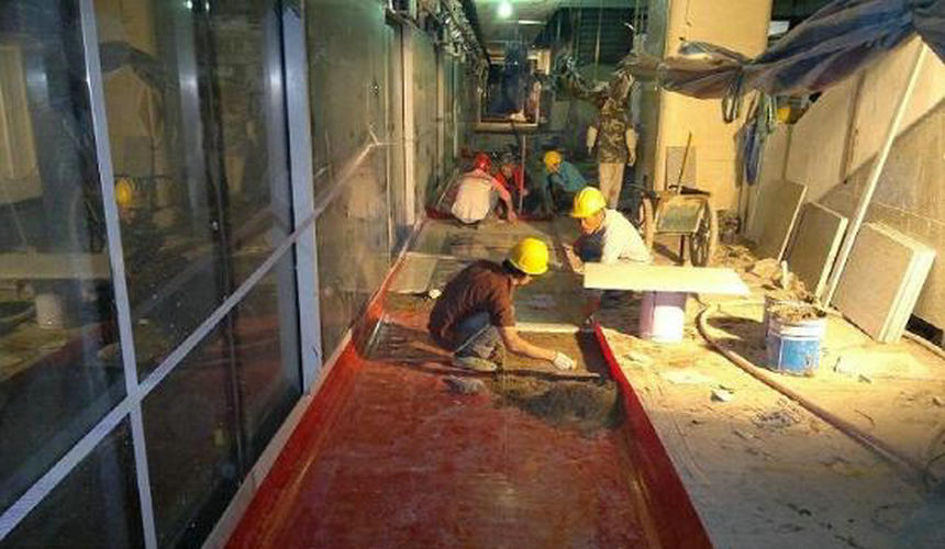 上海地铁12号线站台绝缘工程